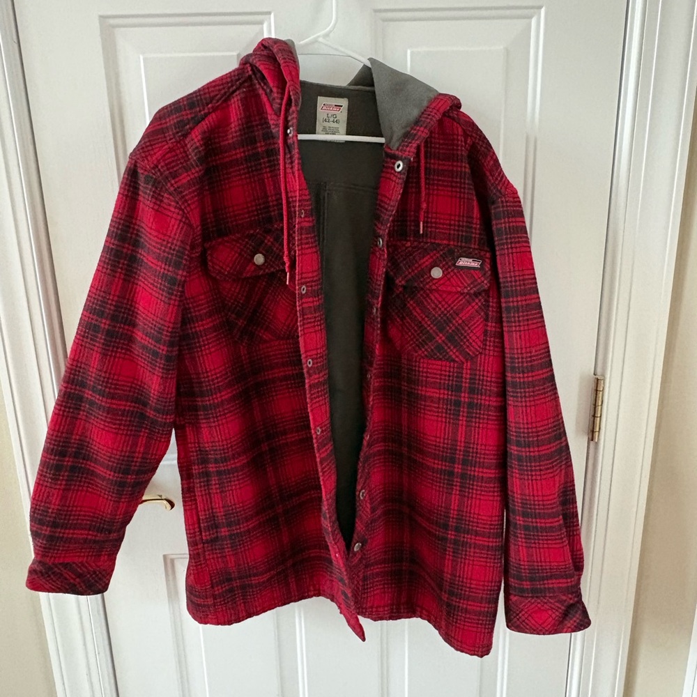 Dickies Red and Gray Plaid Jacket